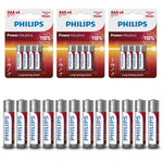 Phillips LR03P4B/10 AAA Alkaline Batteries 1.5v - Box of 12 Batteries - 8712581 549824