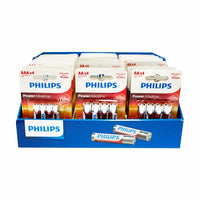 Phillips SXD6001F/10 Hook - up Battery Display Box Consists 44 Packs of 4 Pack Alkaline Batteries - 8712581561772