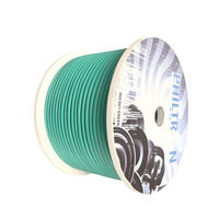 Philtron MIC001GREEN Microphone Cable Dual Screen balanced 100M Roll Green - 