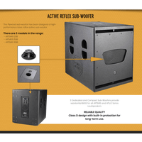 Power Works Artemis 18SB Active Sub - woofer - 