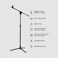 Powerworks PW - M100 Microphone Stand - 