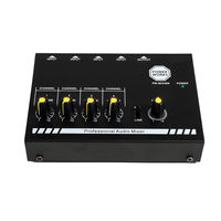PowerWorks PW - MIX - 400 4 - channel Mini Audio Mixer - 