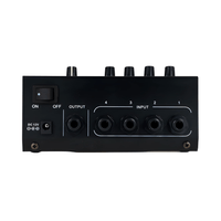PowerWorks PW - MIX - 400 4 - channel Mini Audio Mixer - 