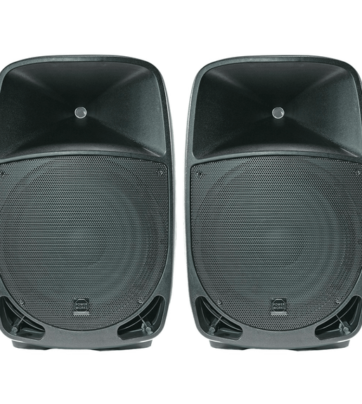 Powerworks PWP2B - 15A Powerful Active 2 - way Speaker System - 