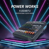 PowerWorks X1604BTU 4 Channel Analogue Mixer - 