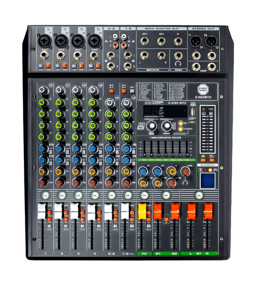 PowerWorks X1604BTU 4 Channel Analogue Mixer - 