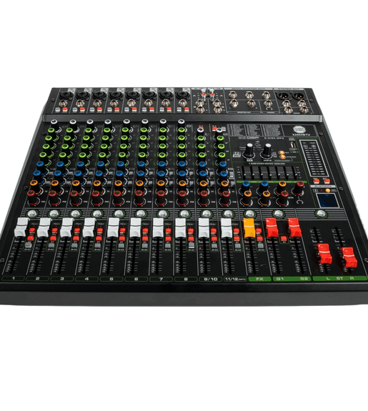 PowerWorks X2004BT - USB 8 Mono and 2 Stereo Channel Analogue Mixer - 