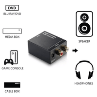 QTX 128.899TVA Digital to Analog Audio Converter (Toslink/Coaxial In to 2 RCA Out) - 