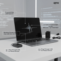 Qtx - U - Mic - 863.2 - L Usb Lapel Mic Uhf Wrls System 863.2Mhz - 5015972208922