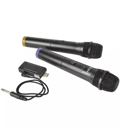 Qtx U – Mic – 863.2+864.8 Dual Handheld Microphone Uhf 863.2MHZ + 864.8MHZ - 5015972213896