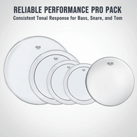 Remo EN - PS00 - PP Encore Pro Pack Clear Rock Drum - Head Pack - 757242553282