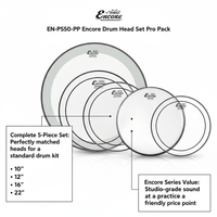 Remo EN - PS50 - PP Encore Drum Head Set Pro Pack of 5 - 757242483237
