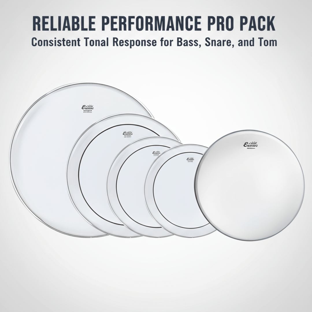 Remo Emperor 4-Piece Tom Pack - 10, 12, 14, 16 Inch Coated Drum Heads