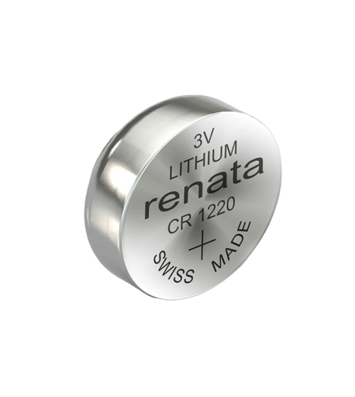Renata CR1220 Lithium Coin Cell Battery - Pack of 1 - 0040048062738