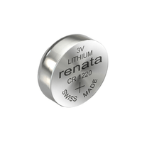Renata CR1220 Lithium Coin Cell Battery - Pack of 1 - 0040048062738