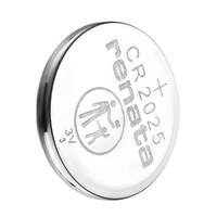 Renata CR2025 Lithium Coin Cell Battery - Pack of 1 - 5052494000689
