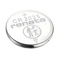 Renata CR2025 Lithium Coin Cell Battery - Pack of 1 - 5052494000689