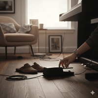 Roland DP - 10 Piano - Style Sustain Pedal with Half - Damper Control - 4957054087562