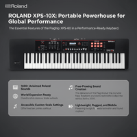 Roland XPS - 10X – 61 Key Expandable Synthesizer Black - 761294522547