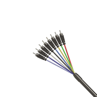 Roxtone MUC009L9 8-Channel RCA Male to 8-Channel RCA Male Audio Snake Cable - 9m - 