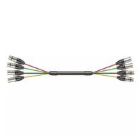 Roxtone MUC400L3 4-Channel XLR Male-Female Link Cable - 3m - 