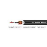 Roxtone MUC400L9 4-Channel XLR Male-Female Link Cable - 9m - 