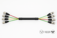 Roxtone MUC410L6 Extension Cable 4 XLR Male - 4 XLR Female 6m - 