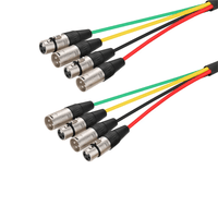 Roxtone MUC410L6 Extension Cable 4 XLR Male - 4 XLR Female 6m - 