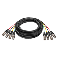 Roxtone MUC410L6 Extension Cable 4 XLR Male - 4 XLR Female 6m - 