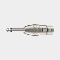 Roxtone RA2XFJM 6.35mm Mono Jack to 3 - Pin XLR Female Adapter - 6974435412148