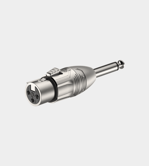 Roxtone RA2XFJM 6.35mm Mono Jack to 3 - Pin XLR Female Adapter - 6974435412148