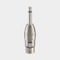 Roxtone RA2XFJM 6.35mm Mono Jack to 3 - Pin XLR Female Adapter - 6974435412148