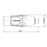 Roxtone RA2XFPF 3 - Pin XLR Female to RCA Female Audio Adapter - 6974700879232