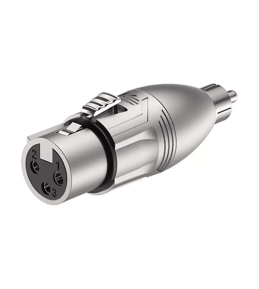 Roxtone RA2XFPM 3 - Pin XLR Female to RCA Male Audio Adapter - 