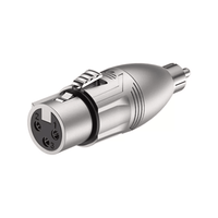 Roxtone RA2XFPM 3 - Pin XLR Female to RCA Male Audio Adapter - 