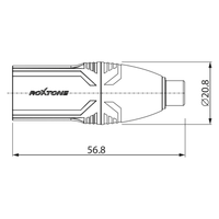 Roxtone RA2XMPF 3-Pin XLR Male to RCA Female Audio Adapter - 