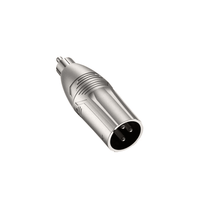Roxtone RA2XMPM 3 - Pin XLR Male to RCA Male Audio Adapter - 