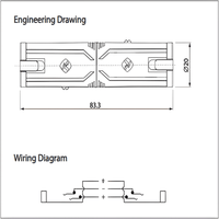 Roxtone RA3JFF Stereo Jack Adapter - 6.35mm Female to 6.35mm Female with Lock - 