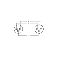 Roxtone RA3XFF XLR 3 Pin Female to XLR 3 Pin Female Adaptor - 6974435410467