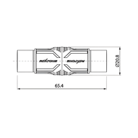 Roxtone RA3XFF XLR 3 Pin Female to XLR 3 Pin Female Adaptor - 6974435410467
