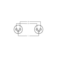 Roxtone RA3XFF XLR 3 Pin Female to XLR 3 Pin Female Adaptor - 6974435410467