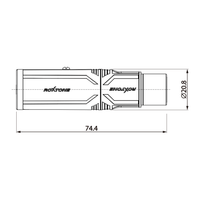 Roxtone RA3XFJF XLR Adaptor - XLR Female to 6.35mm Female with Lock - 6974435410834
