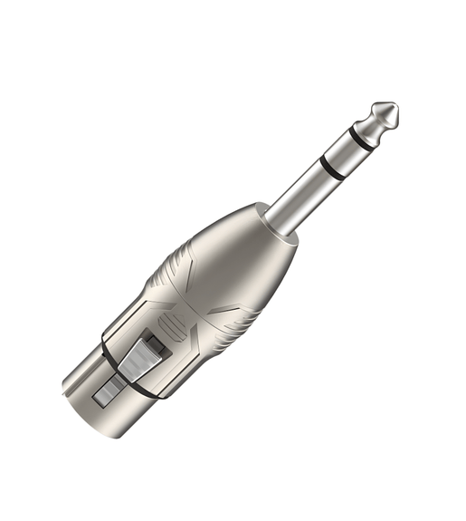 Roxtone RA3XFJM Adapter 6.3mm Stereo Male Plug - XLR Female Socket - 6974435412155