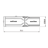 Roxtone RA3XMJF XLR Adaptor - Male to 6.35mm Stereo Female with Lock - 6974435412186