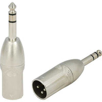 Roxtone RA3XMJM 6.3mm Stereo Jack (TRS) Male to 3 - Pin XLR Male Audio Adapter - 6974435412179