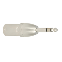 Roxtone RA3XMJM 6.3mm Stereo Jack (TRS) Male to 3 - Pin XLR Male Audio Adapter - 6974435412179