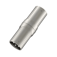 Roxtone RA3XMM XLR Adaptor - XLR 3 Pin Male to XLR 3 Pin Male - 6974435412131