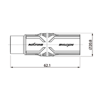 Roxtone RA5XM3XF 5 - Pin XLR Male to 3 - Pin XLR Female Adapter - 