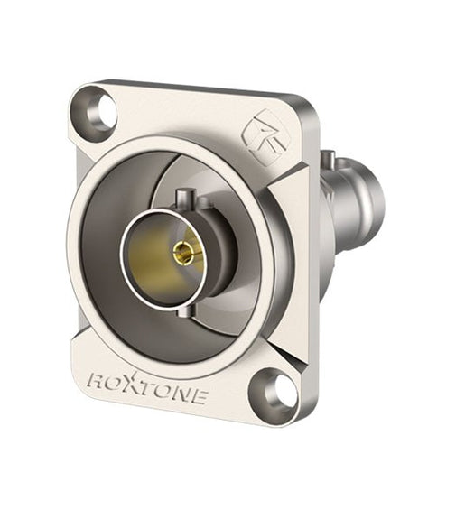Roxtone RAB75D BNC Female Chassis Mount Nickel Plated Shell - 