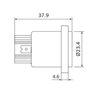 Roxtone RAC3MPO Power Link Series Power Output Chassis Socket (20A / 250V AC) - 6974862545754